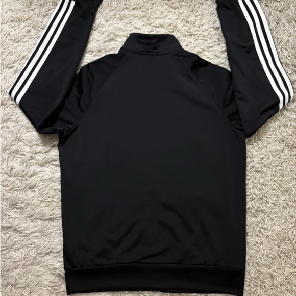 Adidas Black Jacket with White Logo Stripes Size L - Picture 7 of 15